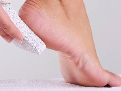 foot scrubbing