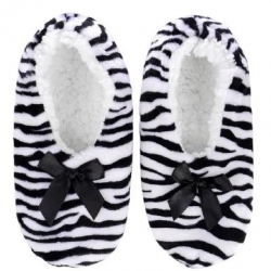 Zebra Cozy Slippers